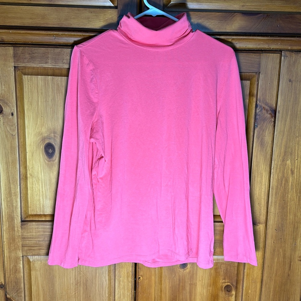 Talbots Women’s Pink Long Sleeve Turtleneck